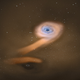 Illustration for article titled The First Known Binary Supermassive Black Hole In An Ordinary Galaxy